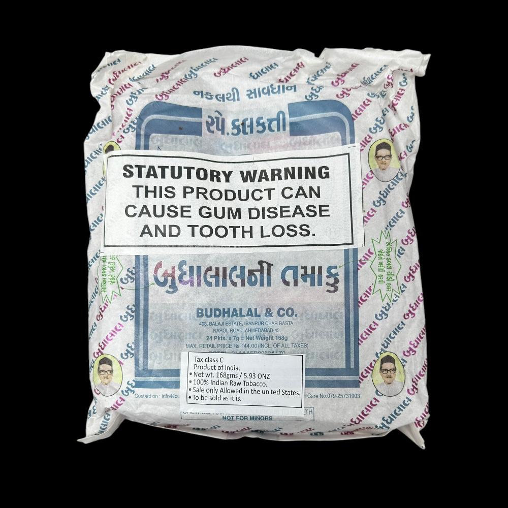 budhalal & co. premium indian raw tobacco – 168g pack
